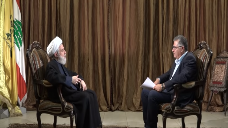 اللقاء الخاص الذي أجرته قناة RT مع نائب الأمين العام لحزب الله سماحة الشيخ نعيم قاسم في 2020/9/10 :