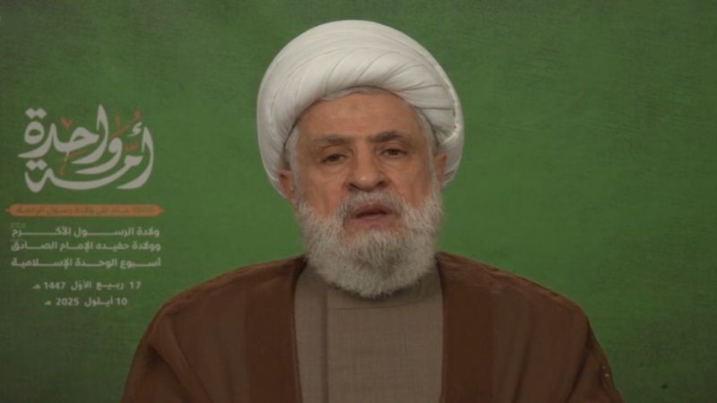 الشيخ قاسم: المقاومة ساهمت في الوقوف سداً منيعاً في وجه طموحات إسرائيل ومنعتها من تحقيق أهدافها (ذكرى المولد النبوي الشريف) النص الكامل